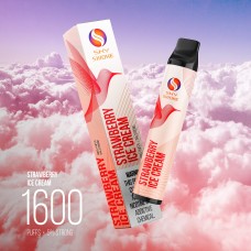 SKY SMOKE 1600  Strawberry Ice Cream / Клубничное Мороженое